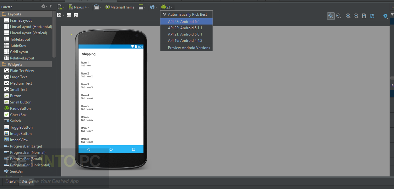 How to download sdk with all versions for android studio free